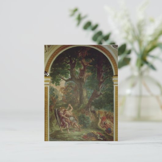 Fight between Jacob and the Angel, 1850-61 Briefkaart (Staand voorkant)