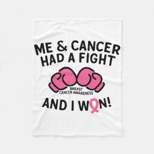 Fight Breast Cancer I Won Breast Cancer Survivor S Fleece Deken