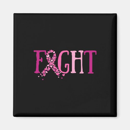 Fight Breast Cancer Magneet (Voorkant)
