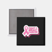 Fight Breast Cancer Magneet (Voorkant / Achterkant)