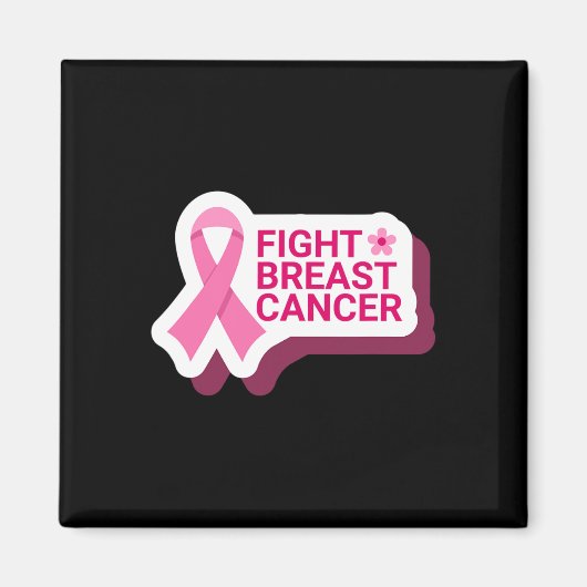 Fight Breast Cancer Magneet (Voorkant)