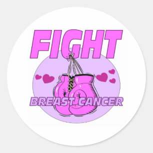 Fight Breast Cancer Ronde Sticker