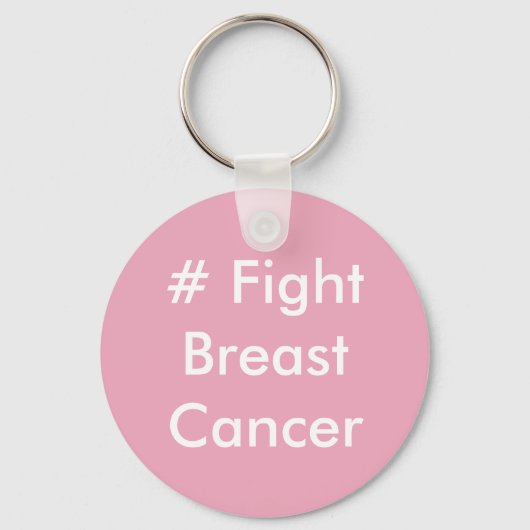 # Fight Breast Cancer Sleutelhanger (Voorkant)