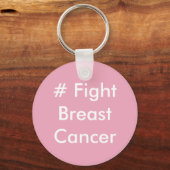 # Fight Breast Cancer Sleutelhanger (Voorkant)