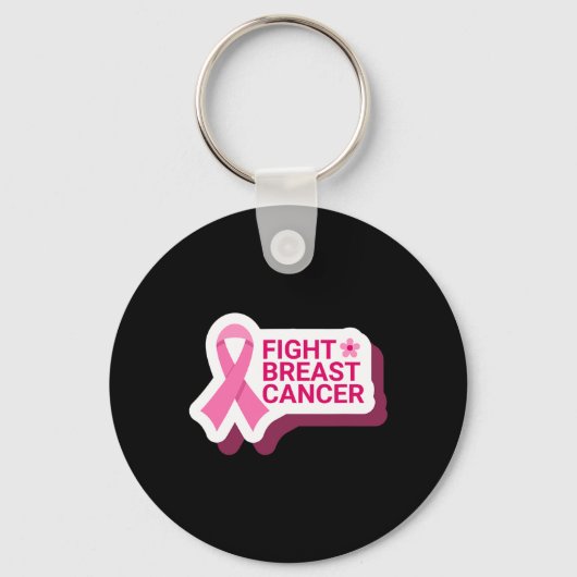 Fight Breast Cancer Sleutelhanger (Voorkant)