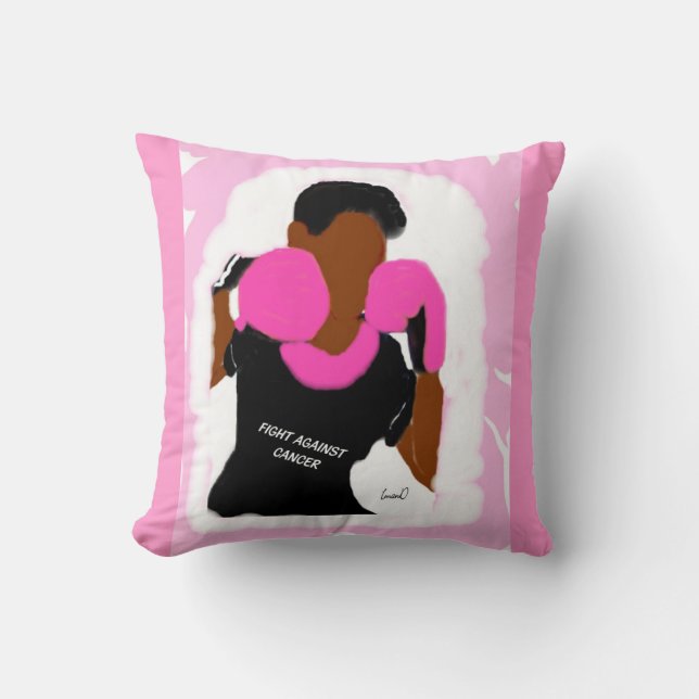 Fight Breast     CancerThrow Pillow, 20x20 Kussen (Voorkant)