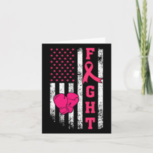 Fight Breast Survivor American Flag Breast Cancer Kaart