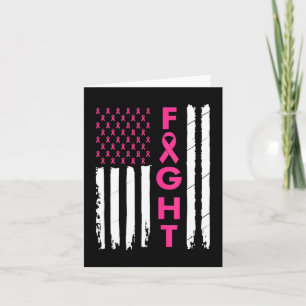 Fight Breast Survivor American Flag Breast Cancer Kaart