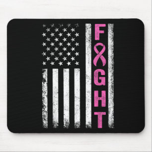 Fight Breast Survivor American Flag Breast Cancer Muismat