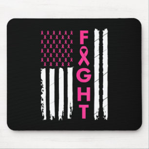 Fight Breast Survivor American Flag Breast Cancer Muismat