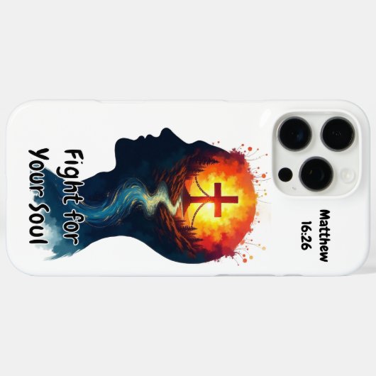 Fight Case-Mate iPhone Case (Achterkant (horizontaal))