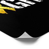 Fight Childhood Cancer Military Style Awareness Ri Poster (Hoek)