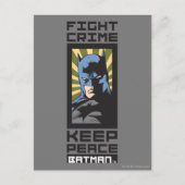 Fight Crime - Keep Peace - Batman Briefkaart (Voorkant)
