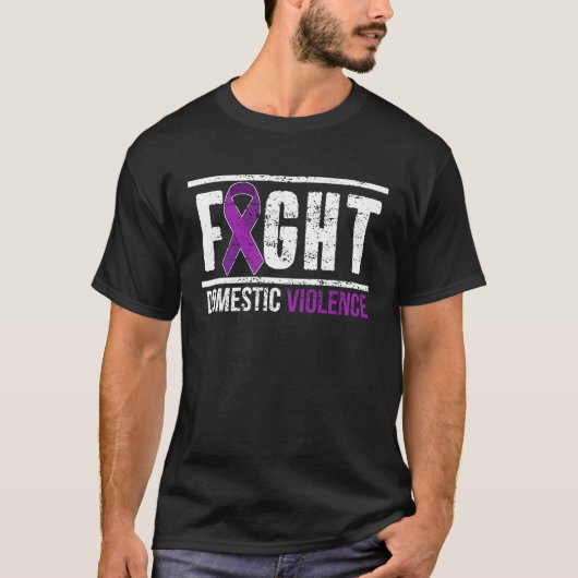 Fight Domestic Violence Awareness Survivor T-shirt (Voorkant)
