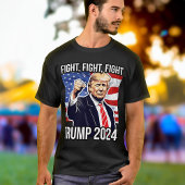 Fight Fight Donald Trump 2024 Amerikaanse vlag T-shirt
