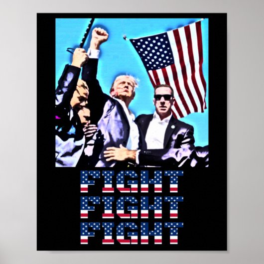 Fight Fight Rally Fist Pump Poster (Voorkant)