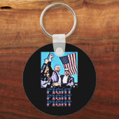 Fight Fight Rally Fist Pump Sleutelhanger (Voorkant)