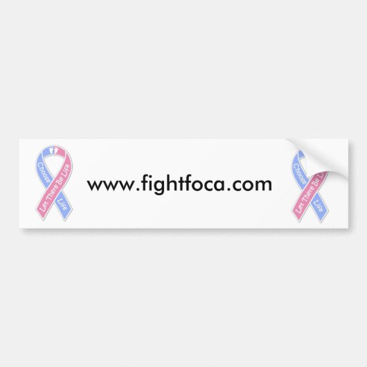 Fight FOCA. Bumpersticker (Voorkant)