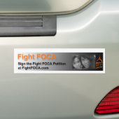 Fight FOCA. Bumpersticker (Op auto)