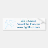 Fight FOCA, Pro Life Bumpersticker (Voorkant)
