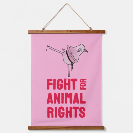 Fight for Animal Rights Hangend Wandkleed (Voorkant)