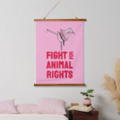 Fight for Animal Rights Hangend Wandkleed (Slaapkamer)