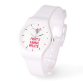 Fight for Animal Rights Horloge (Hoek)