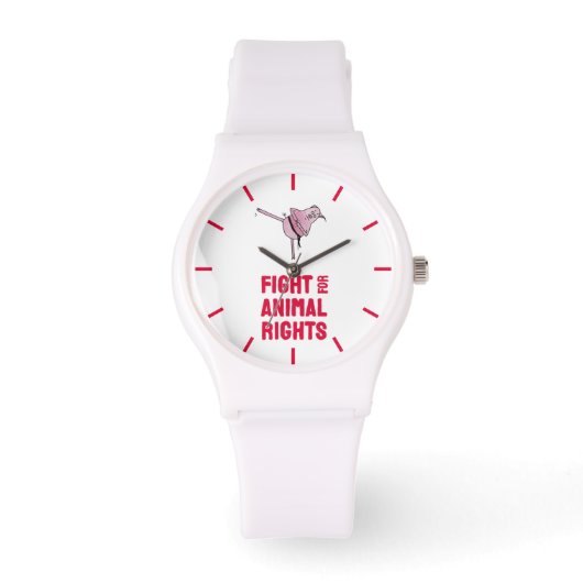 Fight for Animal Rights Horloge (Voorkant)