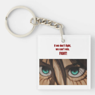 Fight for Freedom | Eren-Inspired Quote Design Sleutelhanger