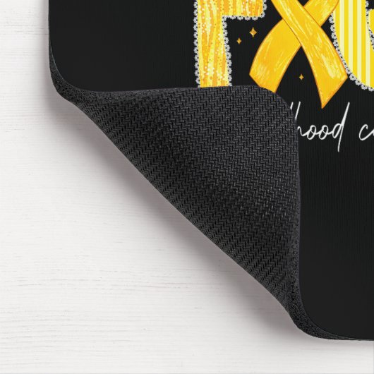 Fight Gold Ribbon Childhood Cancer Awareness  Muismat (Hoek)