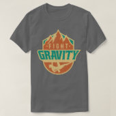 Fight Gravity Mountain Wall Climbing T-shirt (Design voorkant)