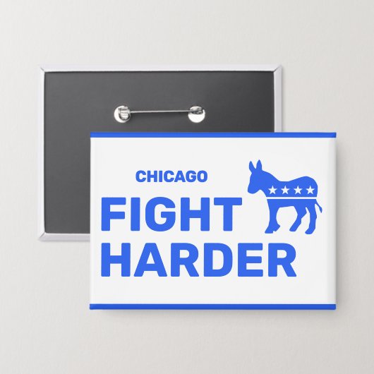Fight Harder™ Button (Aanpassen!) (Voorkant / Achterkant)