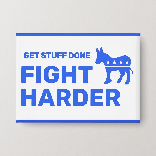 Fight Harder™ Knop (Aanpassen!) Button (Voorkant)