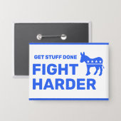 Fight Harder™ Knop (Aanpassen!) Button (Voorkant / Achterkant)