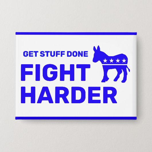 Fight Harder™ Knop (Aanpassen!) Button (Voorkant)