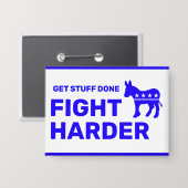 Fight Harder™ Knop (Aanpassen!) Button (Voorkant / Achterkant)