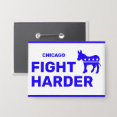 Fight Harder™ Knop (Aanpassen!) Button (Voorkant / Achterkant)