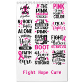 Fight Hope Cure Kalender (Hoes)