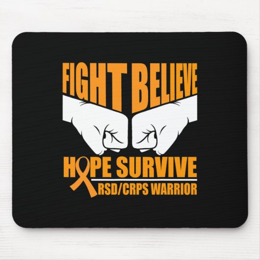 Fight Hope Survive Redcrps Warrior Muismat (Voorkant)