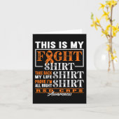 Fight I Reflex Dystrofie Pijn Syndroom RSD CRPS Kaart (Gele Bloem)