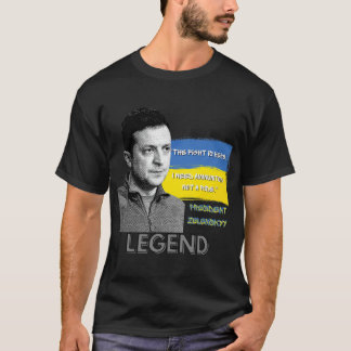 Fight Is Here Oekraïne President Zelensky Legen T-shirt