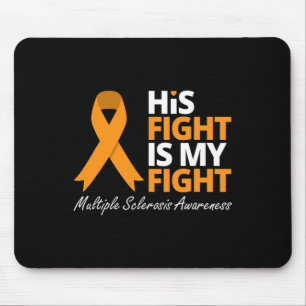 Fight is mijn gevecht MS Awareness Sinaasappel Rib Muismat