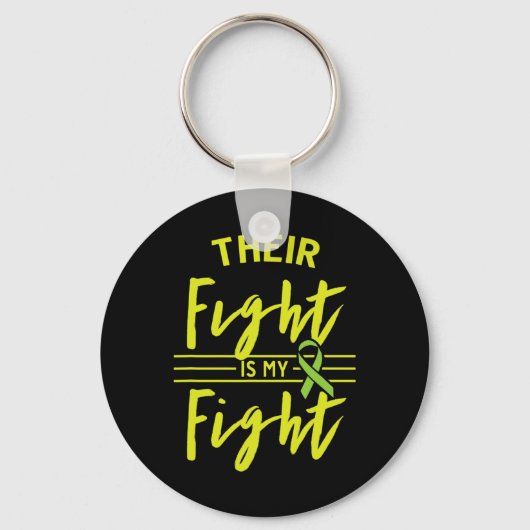 Fight is mijn gevecht nierziekte bewustzijn 1 sleutelhanger (Voorkant)