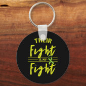 Fight is mijn gevecht nierziekte bewustzijn 1 sleutelhanger (Voorkant)