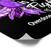 Fight is mijn gevecht tegen Paarse zonnebloem over Poster (Hoek)