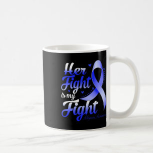Fight is My Fight Alopecia Awareness Warrior Ribbo Koffiemok