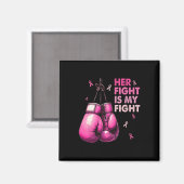 Fight Is My Fight Boxing Handschoenen Borstkanker  Magneet (Voorkant / Achterkant)