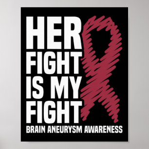 Fight is My Fight Brain Aneurysm Awareness 1 Poster