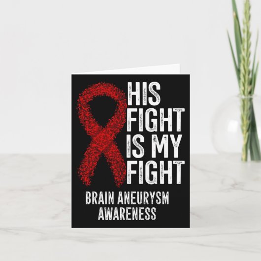 Fight is My Fight Brain Aneurysm Awareness 2 Kaart (Voorkant)