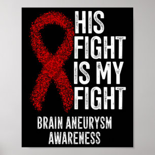 Fight is My Fight Brain Aneurysm Awareness 2 Poster